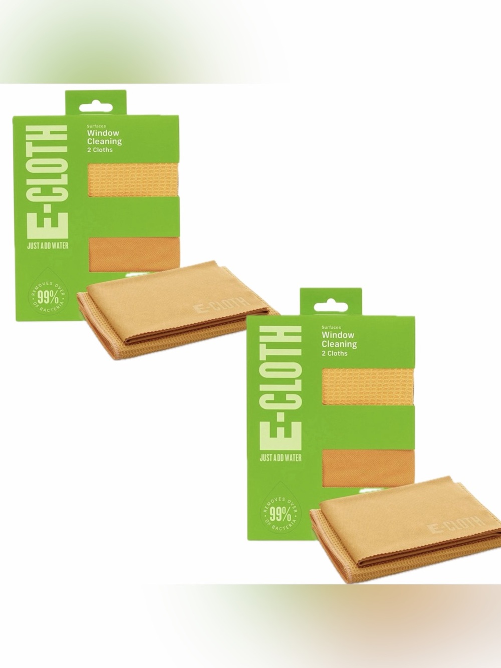 E-Cloth Window Cleaning Microfiber
Cloth Set - Bundle of 2
